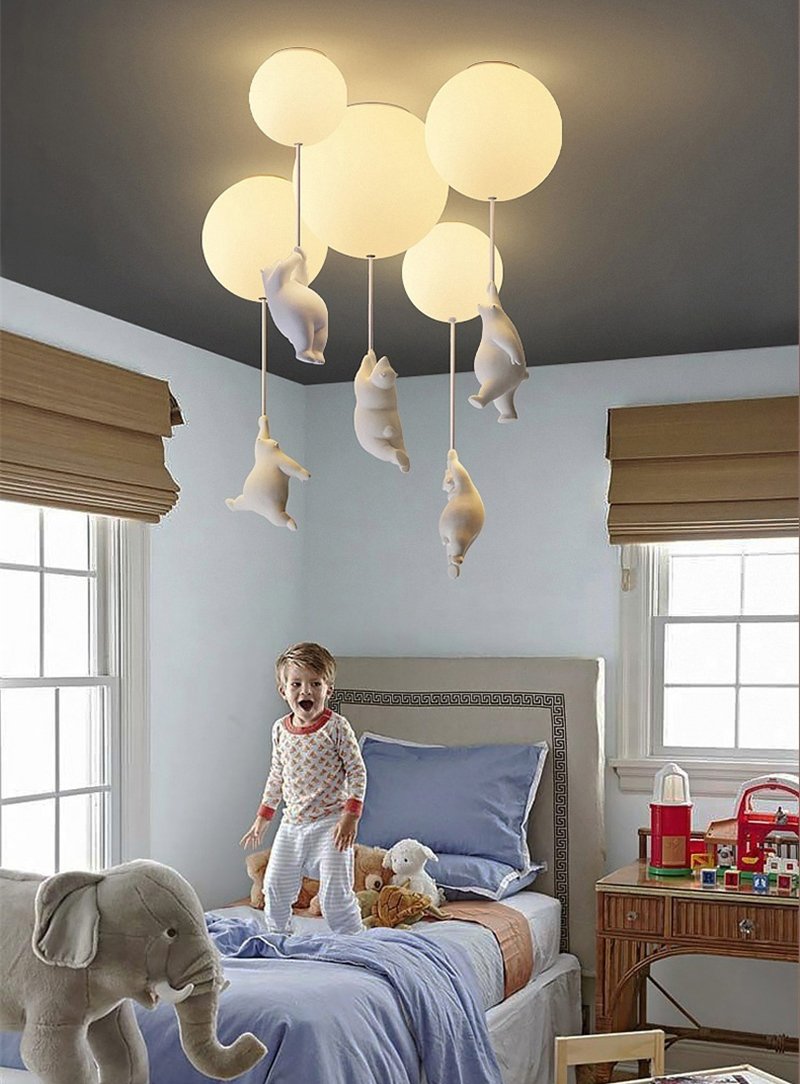 Plafondlamp Beer met Ballon voor Kinderen 2
