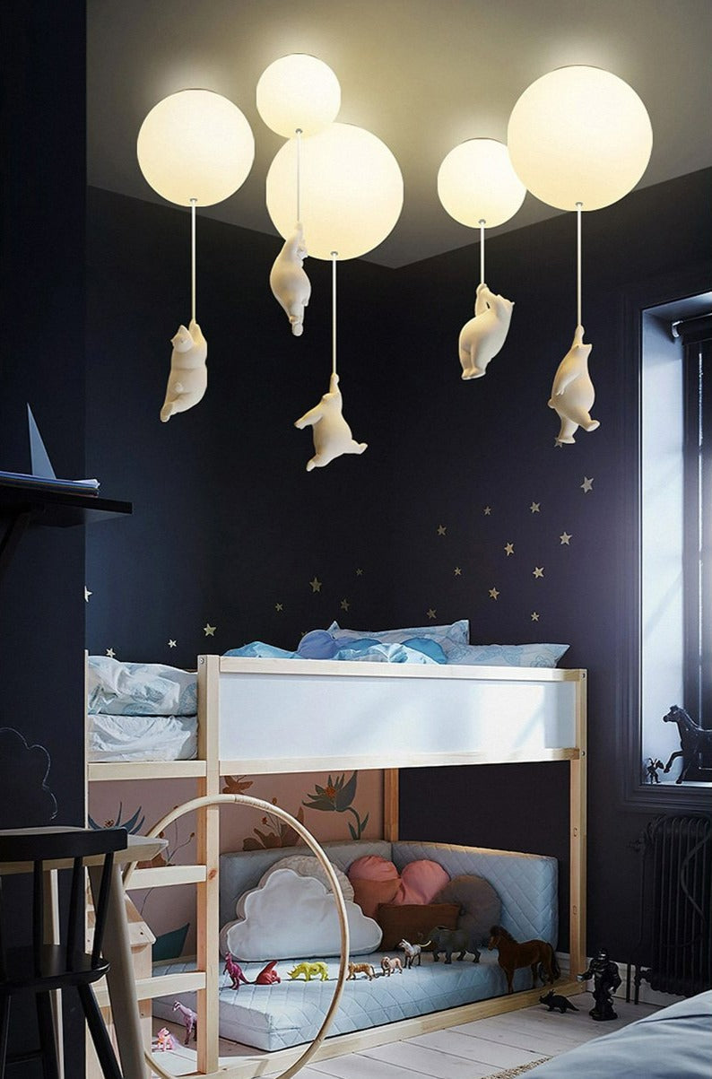 Plafondlamp Beer met Ballon voor Kinderen 4