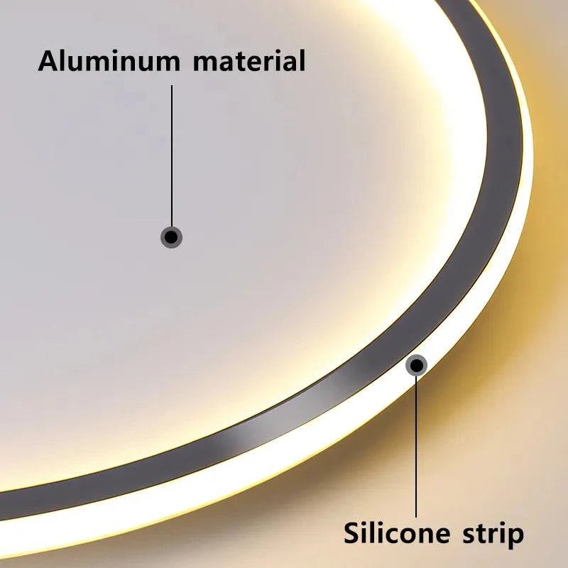 Plafondlamp Minimalistisch Design voor Slaapkamer met Geïntegreerde LED Verlichting 5