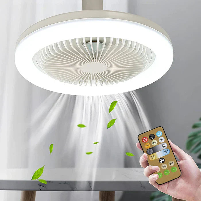 Plafondventilator met LED-verlichting en afstandsbediening 0