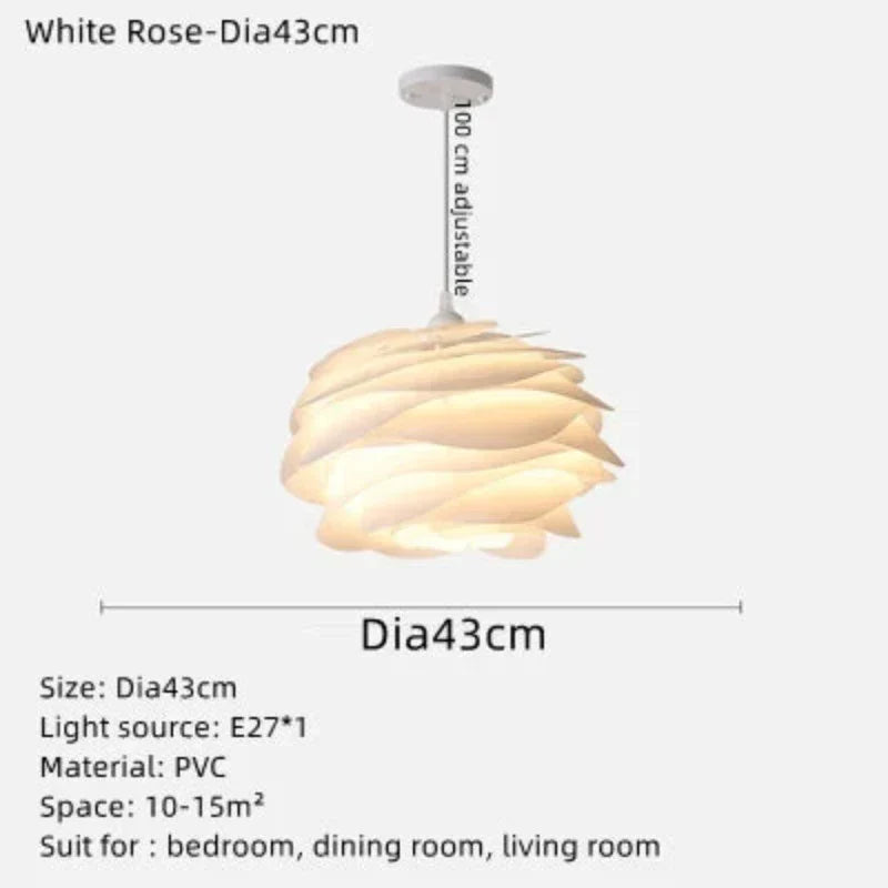 Plafondverlichting Rozenkrans Romantisch Uniek Slingerontwerp 4