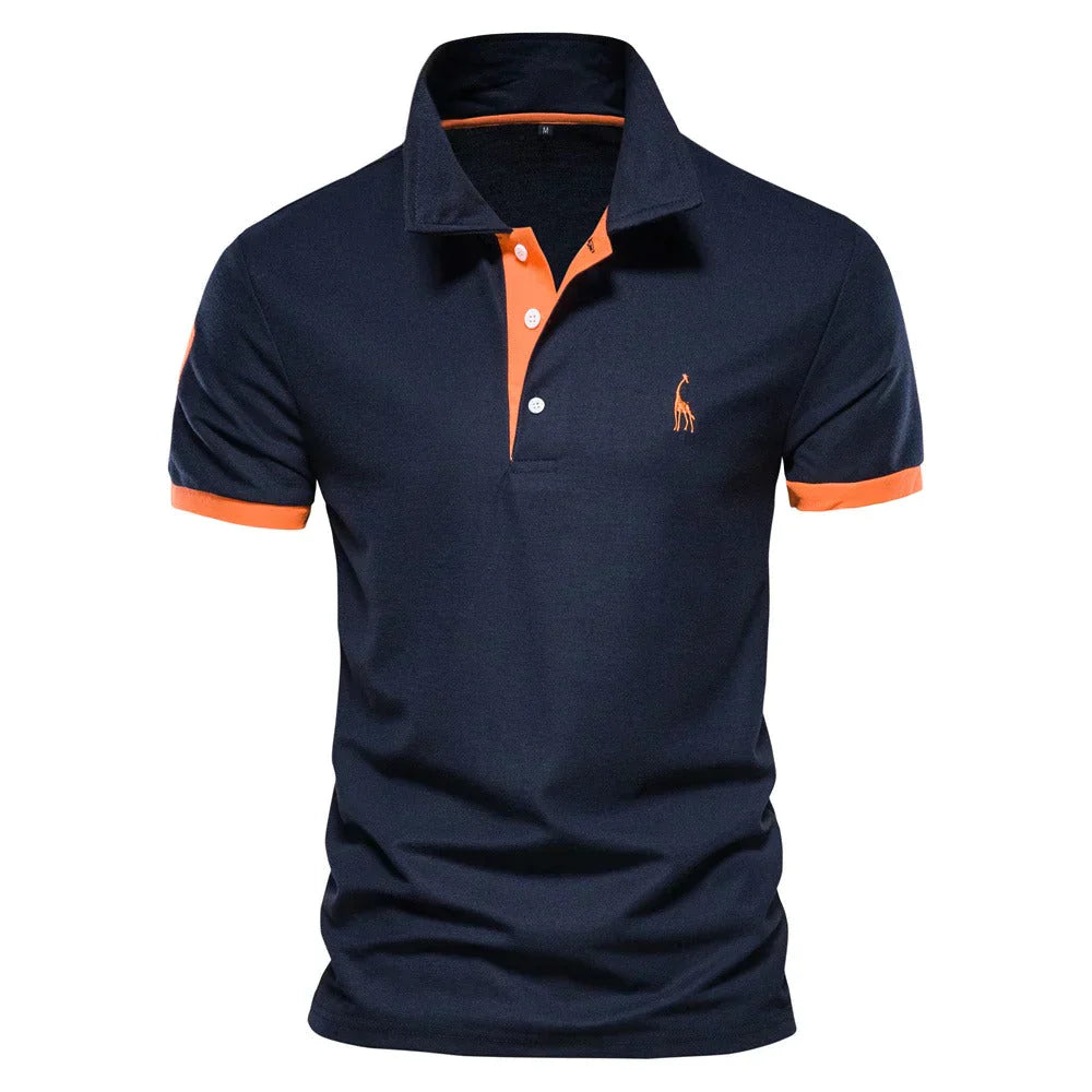 Polo shirt voor heren, klassiek ontwerp met comfortabele pasvorm. 0