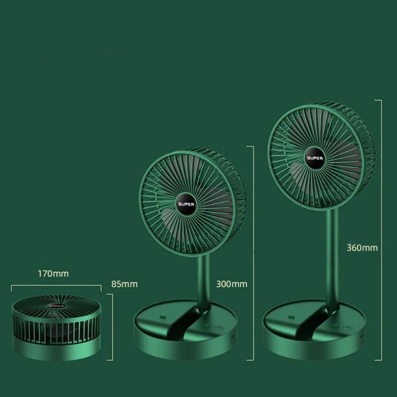 3 Gear Draagbare Oplaadbare Ventilator