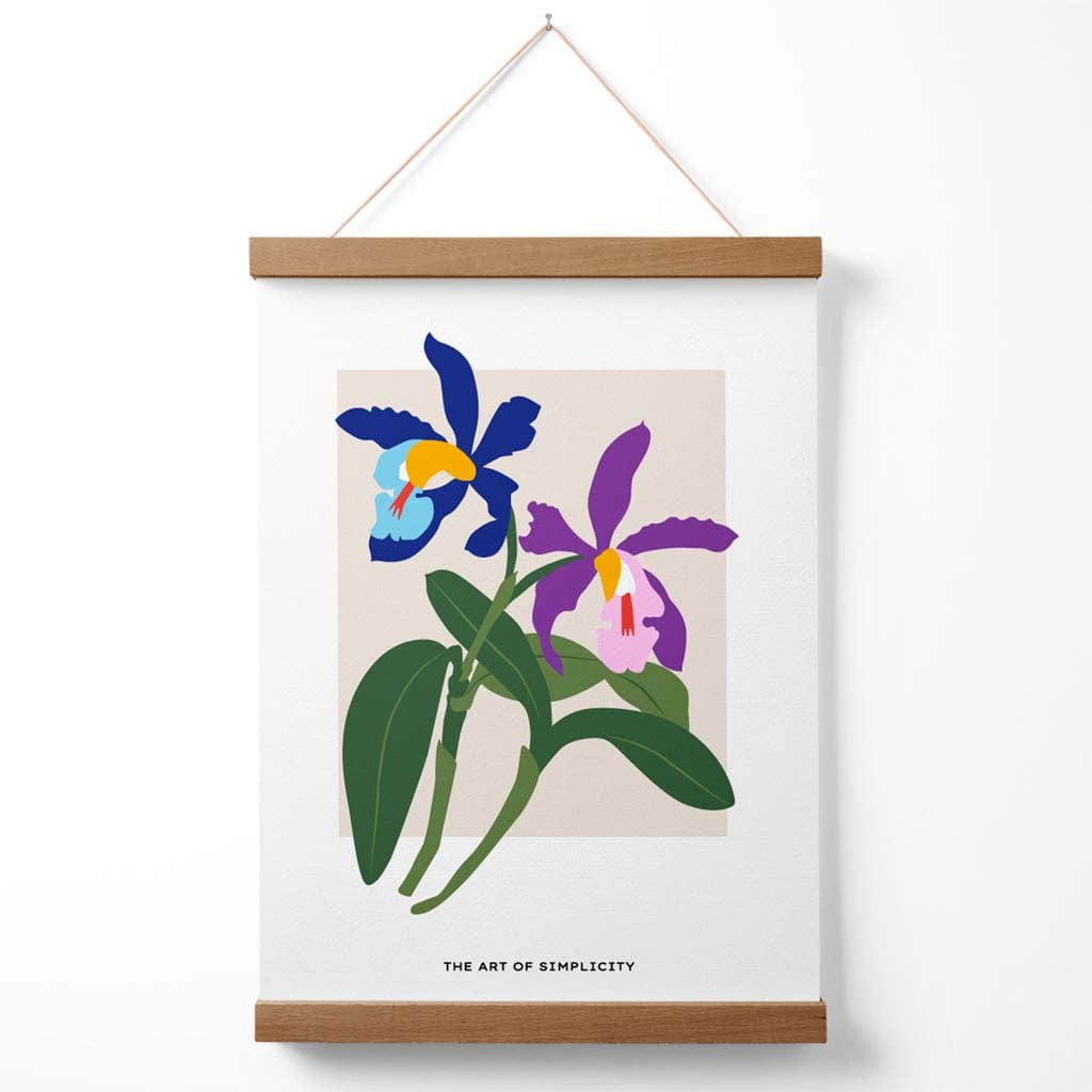Poster Iris Bloemenontwerp 50x70 - Kunst Aan De Muur Voor Woonkamer, Slaapkamer, Kantoor 3