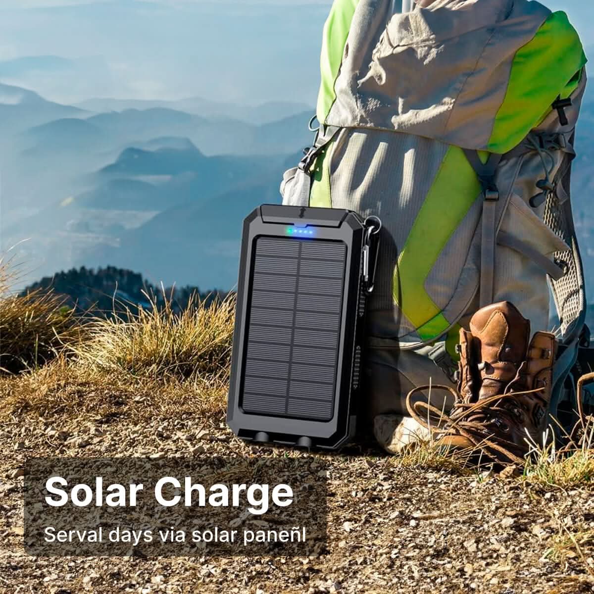 Powerbank voor Buiten met Zonne-energie en 30.000 mAh Capaciteit 7