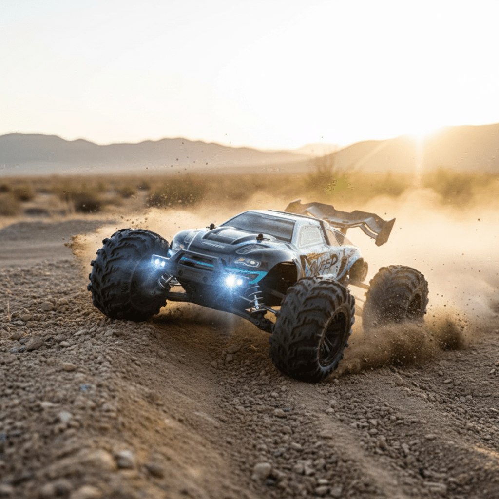 RC Truck met Vierwielaandrijving en LED Verlichting 1