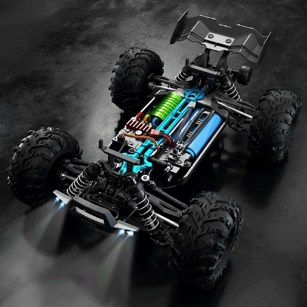 RC Truck met Vierwielaandrijving en LED Verlichting 3