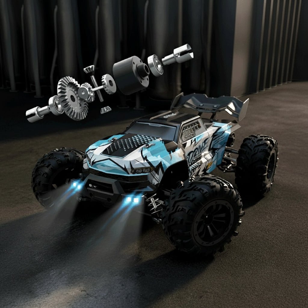 RC Truck met Vierwielaandrijving en LED Verlichting 4