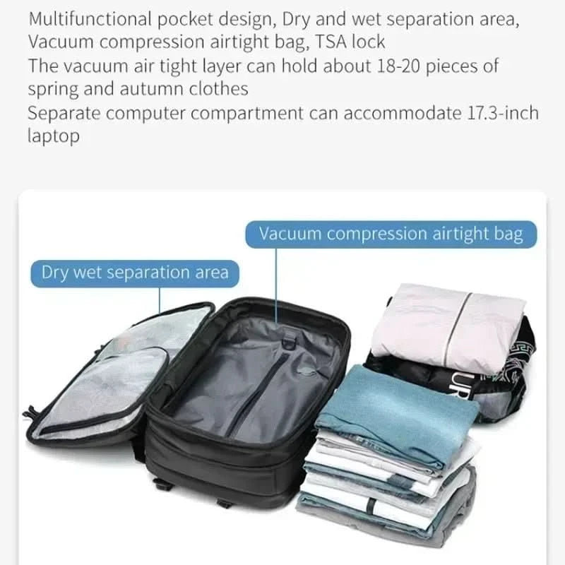 Reisrugzak Samendrukbaar voor Laptop 1