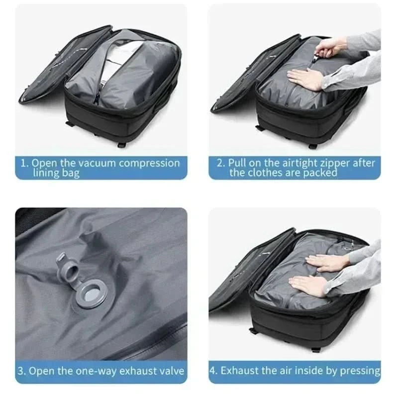 Reisrugzak Samendrukbaar voor Laptop 4