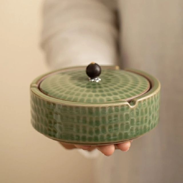 Retro Asbak met Deksel voor Binnen en Buiten 3