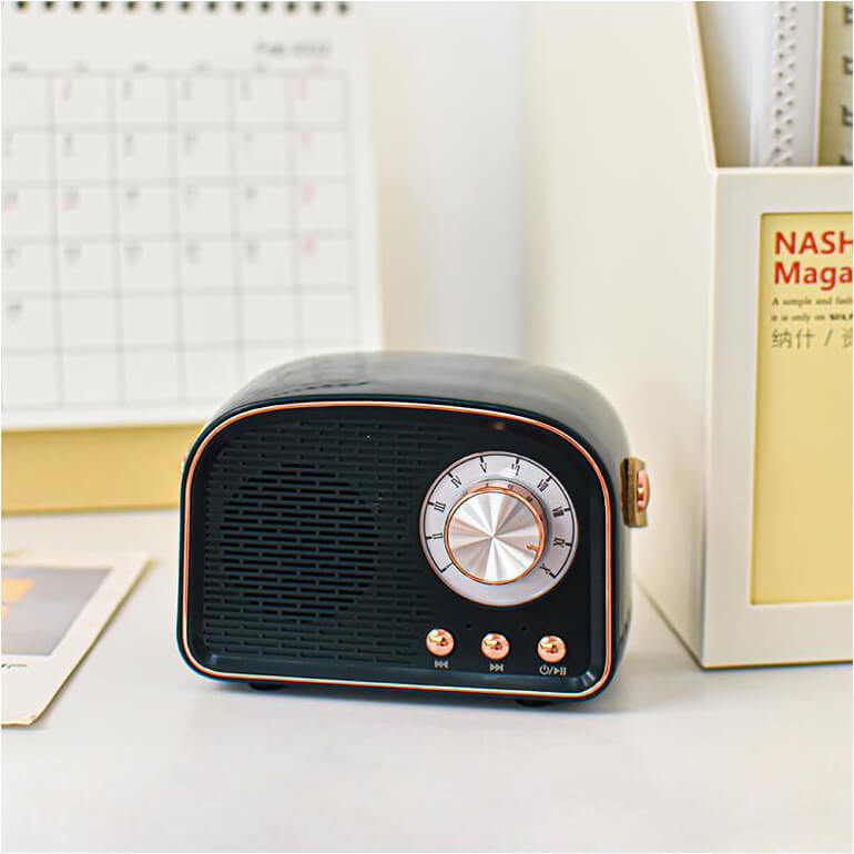 Retro Bluetooth Speaker met Vintage Ontwerp 5