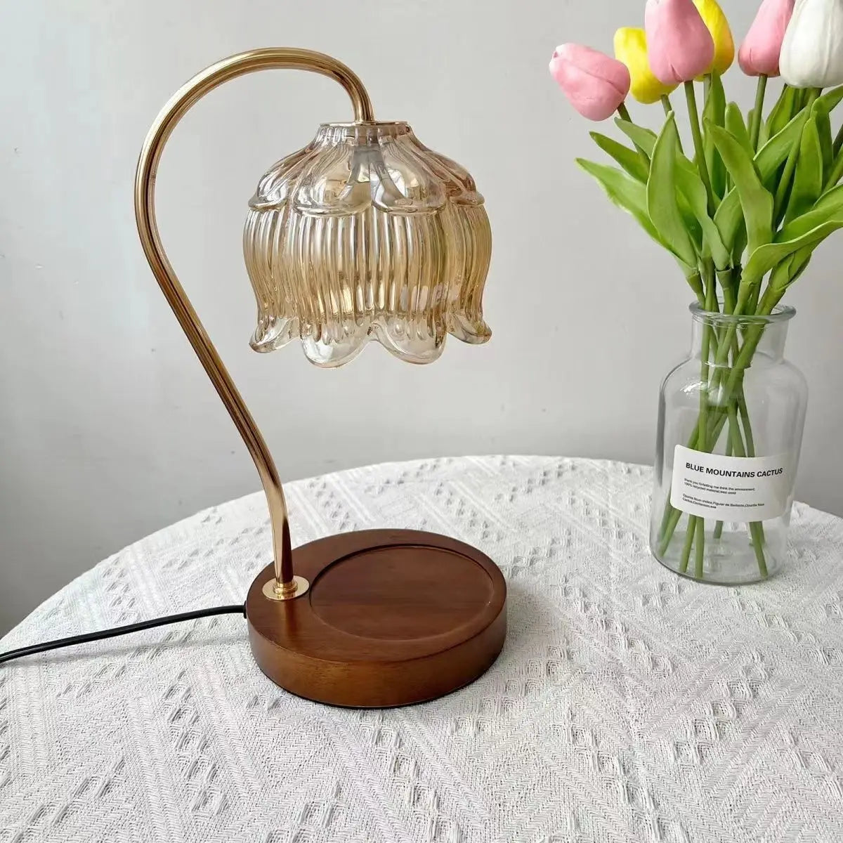 Retro Nachtlamp Vintage Stijl voor Sfeervolle Verlichting 0