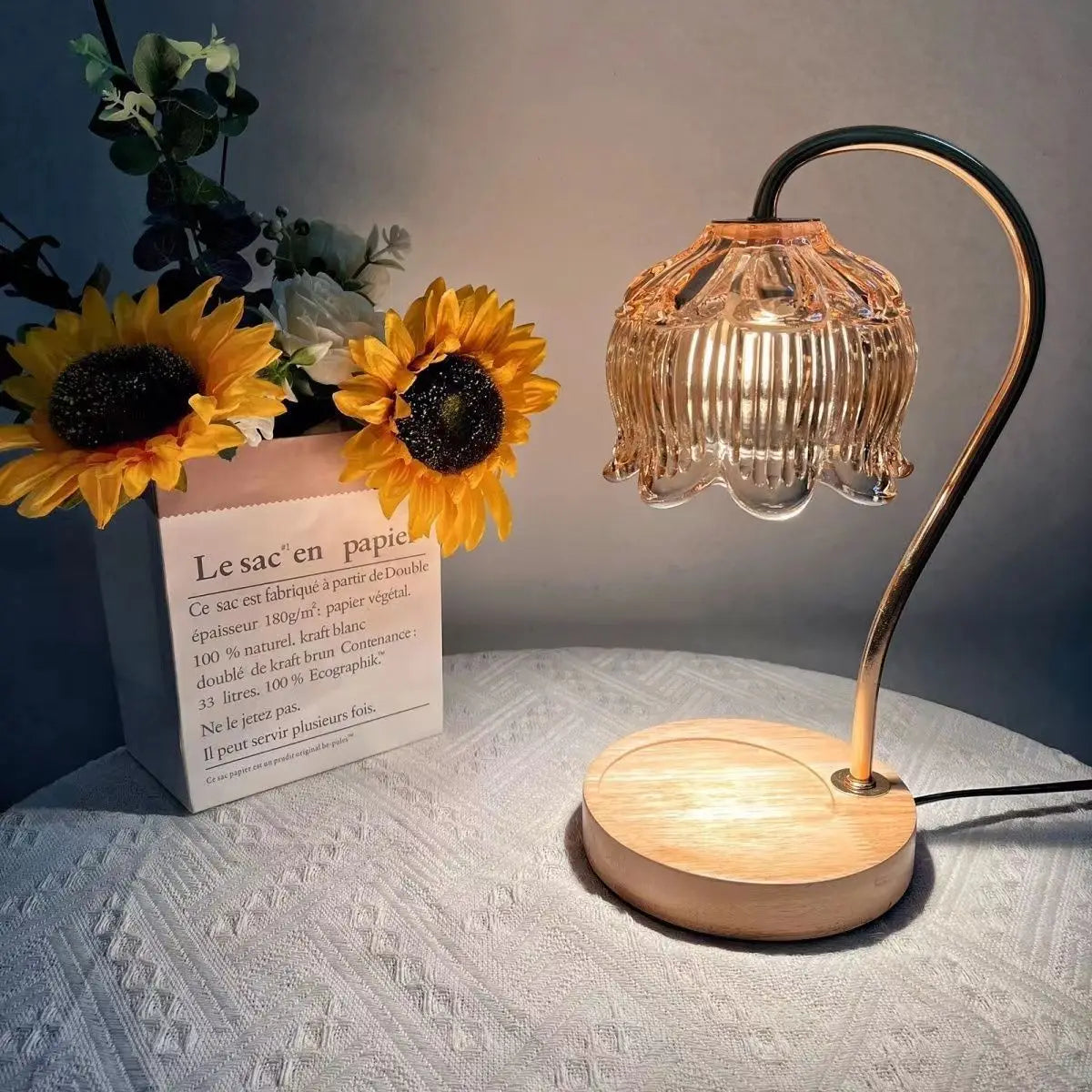 Retro Nachtlamp Vintage Stijl voor Sfeervolle Verlichting 4