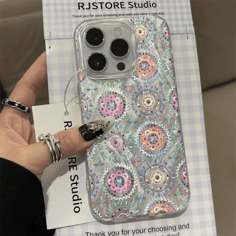 Retro Telefoon Case voor iPhone 16-11 Pro Max 5