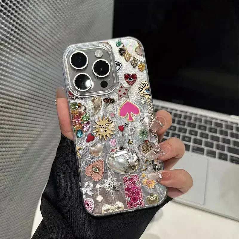 Retro Telefoon Case voor iPhone 16-11 Pro Max 6
