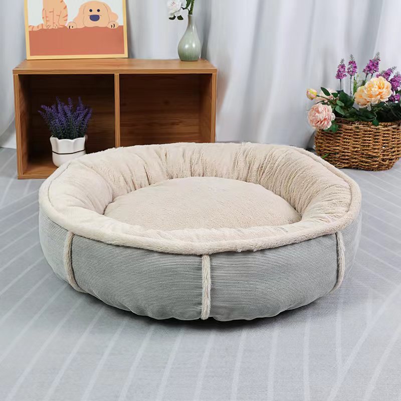 Rond Hondenbed Pluche Comfortabel Nest 1