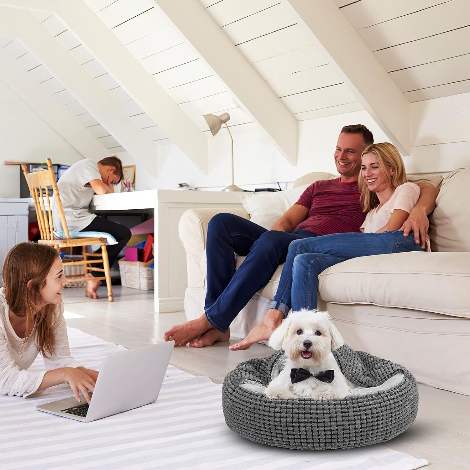Rond Huisdierbed Comfortabel en Knus 4