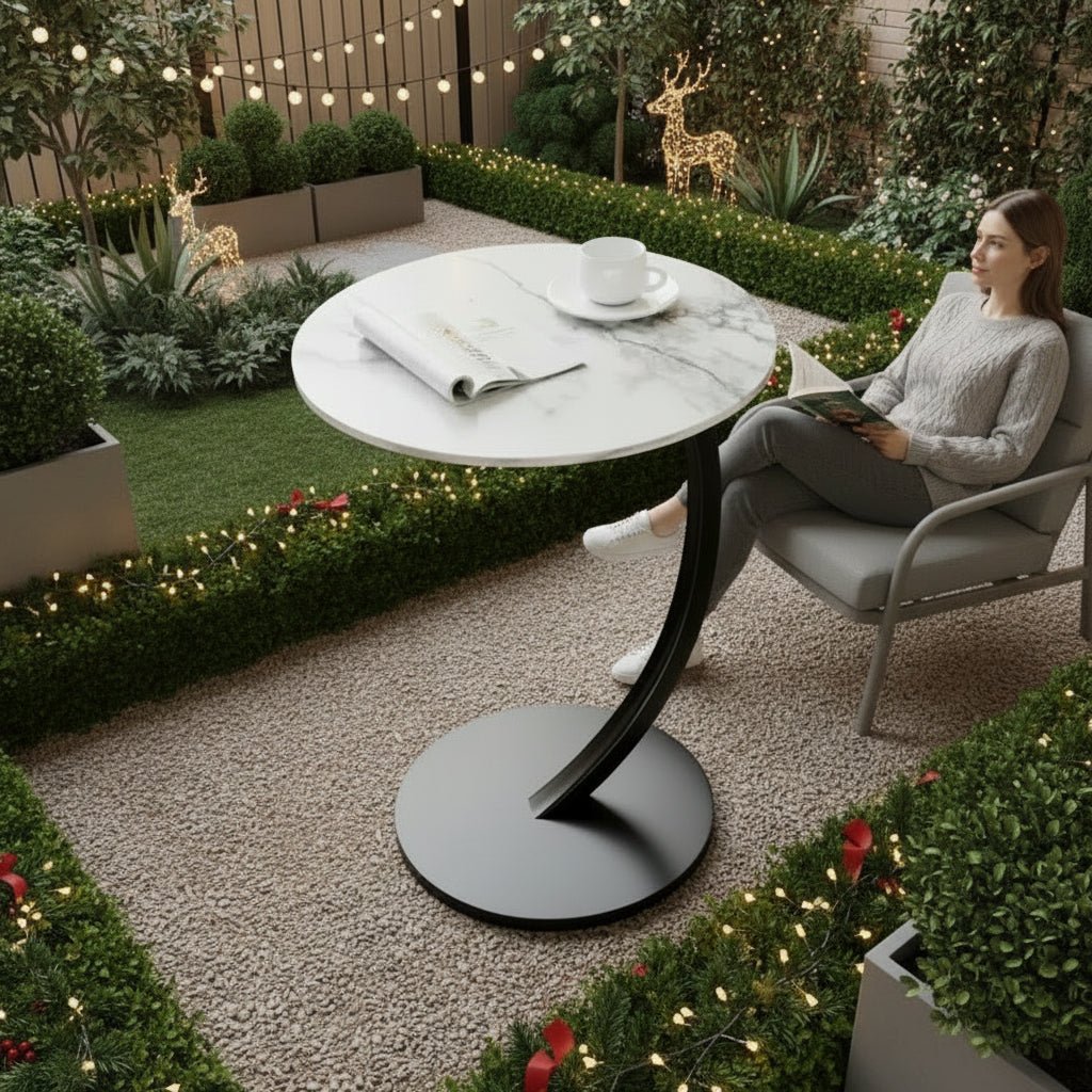 Ronde Bijzettafel Compact en Versterkt voor Kleine Ruimtes 1