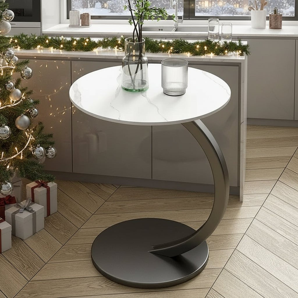 Ronde Bijzettafel Compact en Versterkt voor Kleine Ruimtes 6