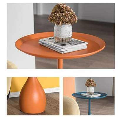 Ronde Bijzettafel Metalen Onderstel Modern Design 5
