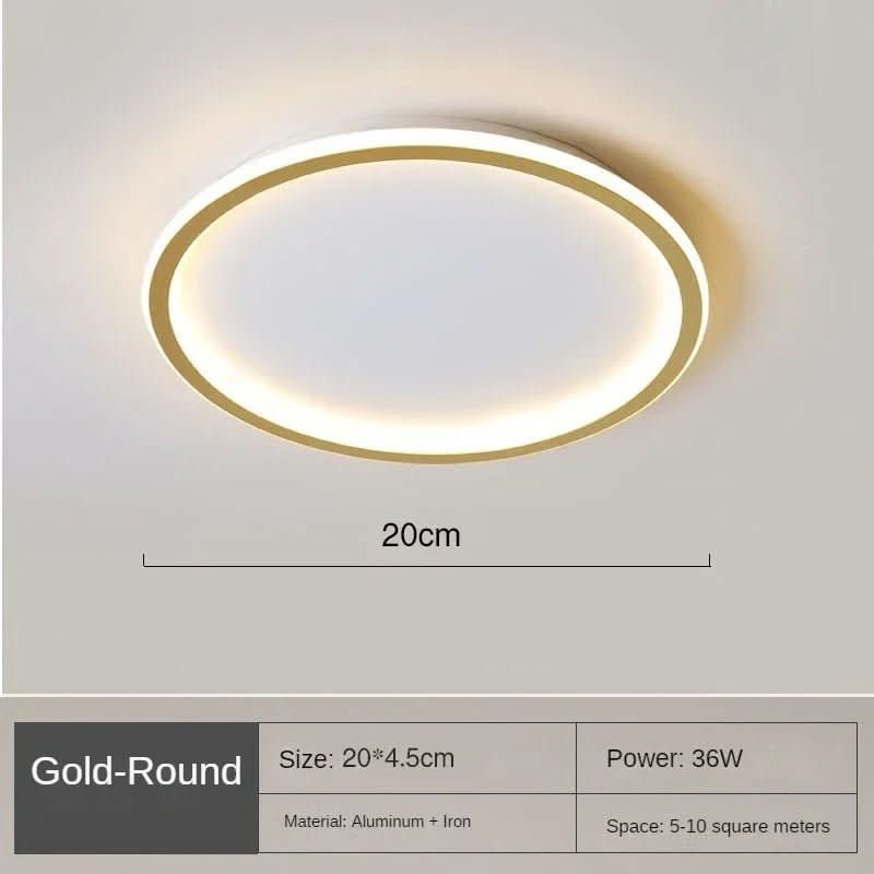 Ronde LED-plafondlamp Scandinavisch Design 7