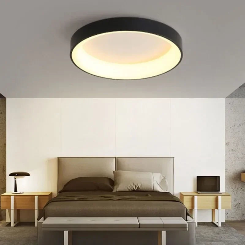 Ronde Plafondlamp LED Scandinavisch Design voor Woonkamer en Slaapkamer 3