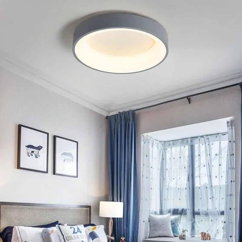 Ronde Plafondlamp LED Scandinavisch Design voor Woonkamer en Slaapkamer 4