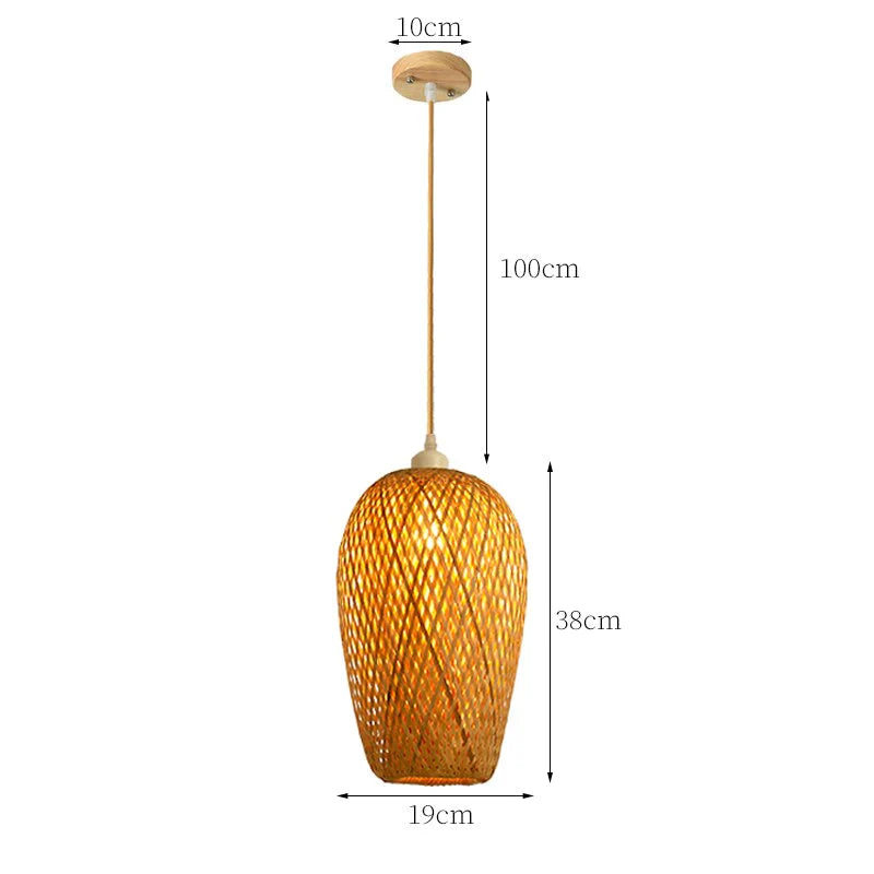 Rotan Hanglamp Natuurlijke Stijl 14