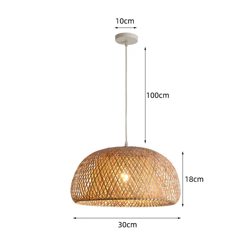 Rotan Hanglamp Natuurlijke Stijl 16