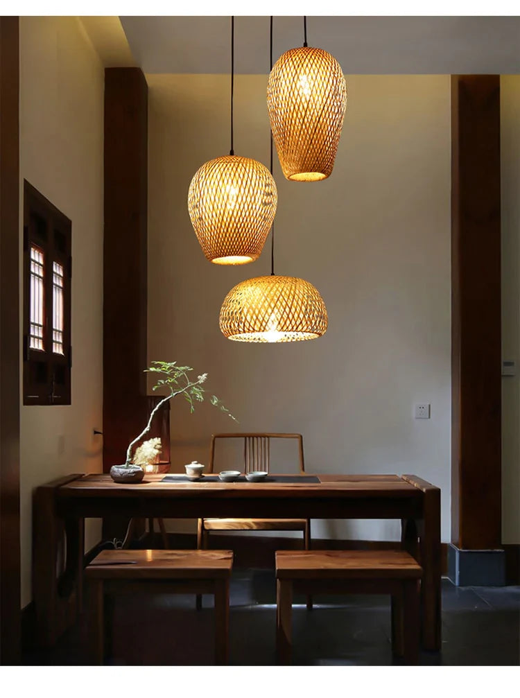 Rotan Hanglamp Natuurlijke Stijl 8
