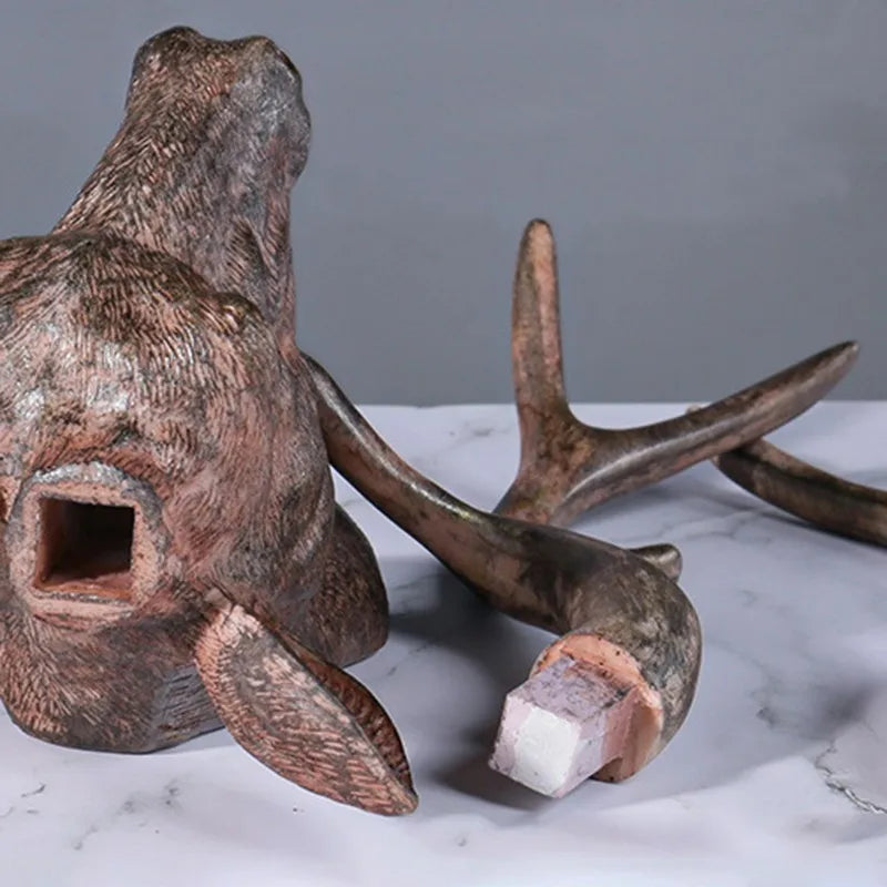 Rustieke Wanddecoratie Hertenkop 3D 5