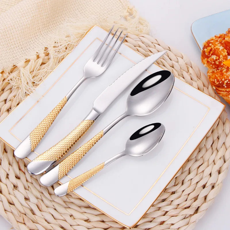 Modern Gouden Bestekset