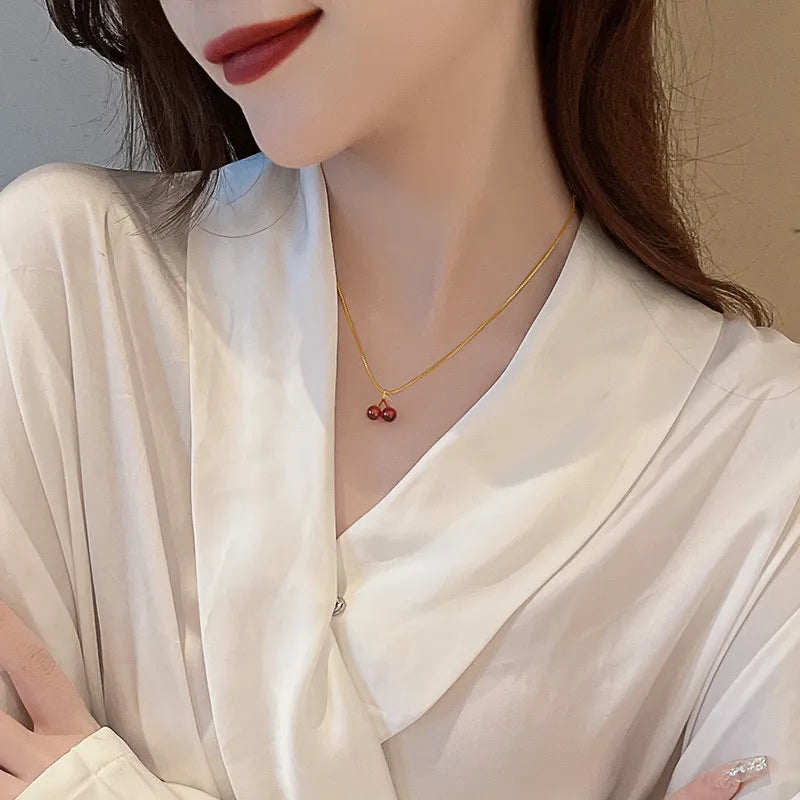 Kersen Hanger Ketting