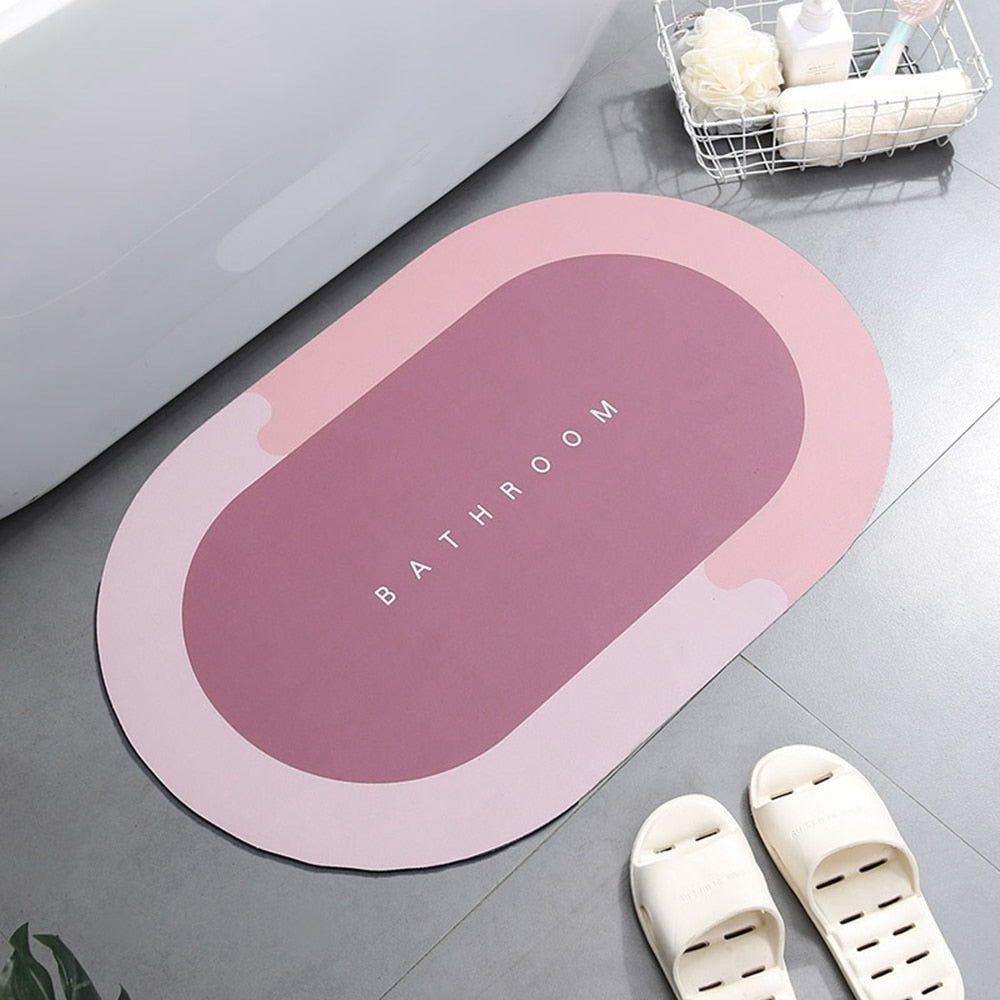 Sneldrogende antislip badkamermat