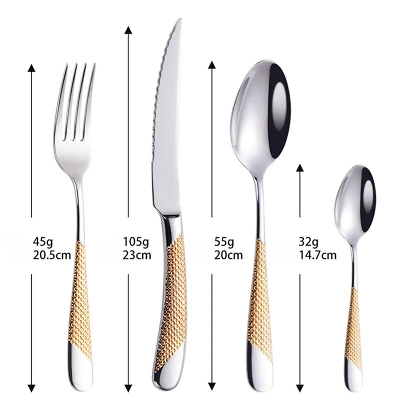 Modern Gouden Bestekset