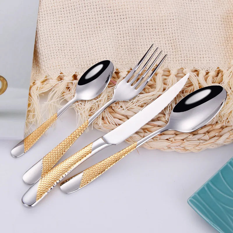 Modern Gouden Bestekset
