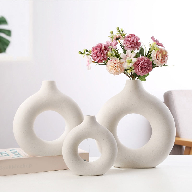 Keramische Ronde Bloemenvaas