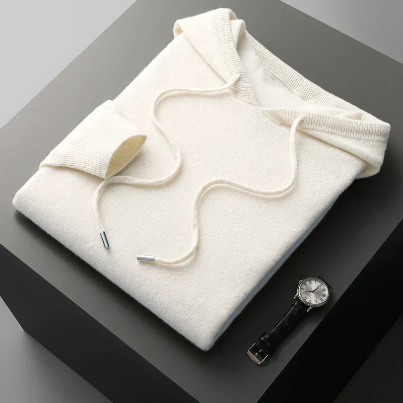 Variant image for Heren Hoodie Grijs Casual Wolmix Met Capuchon-1