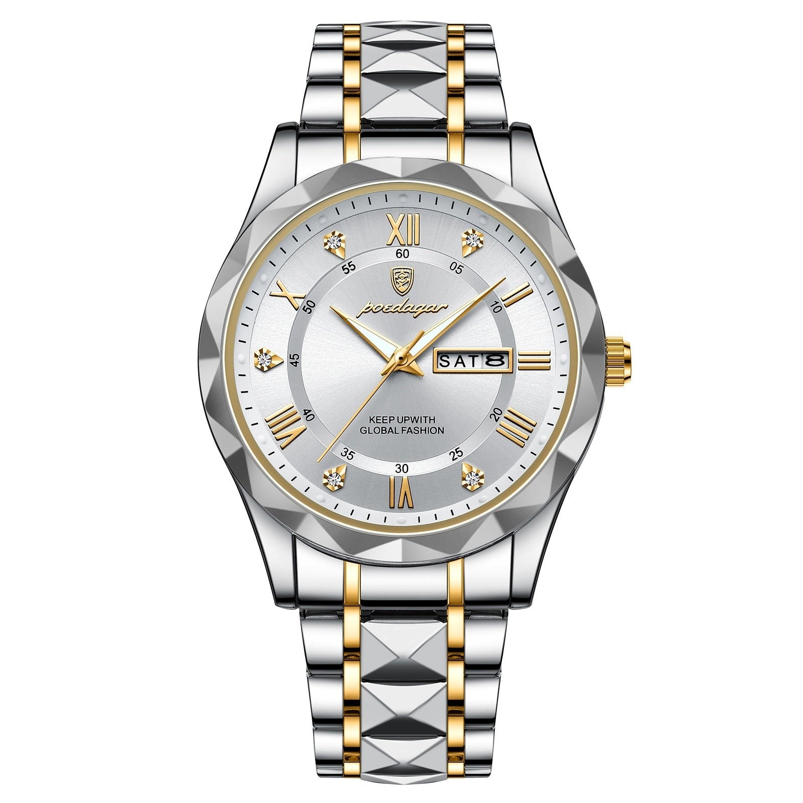 Heren Roestvrijstalen Luminous Horloge