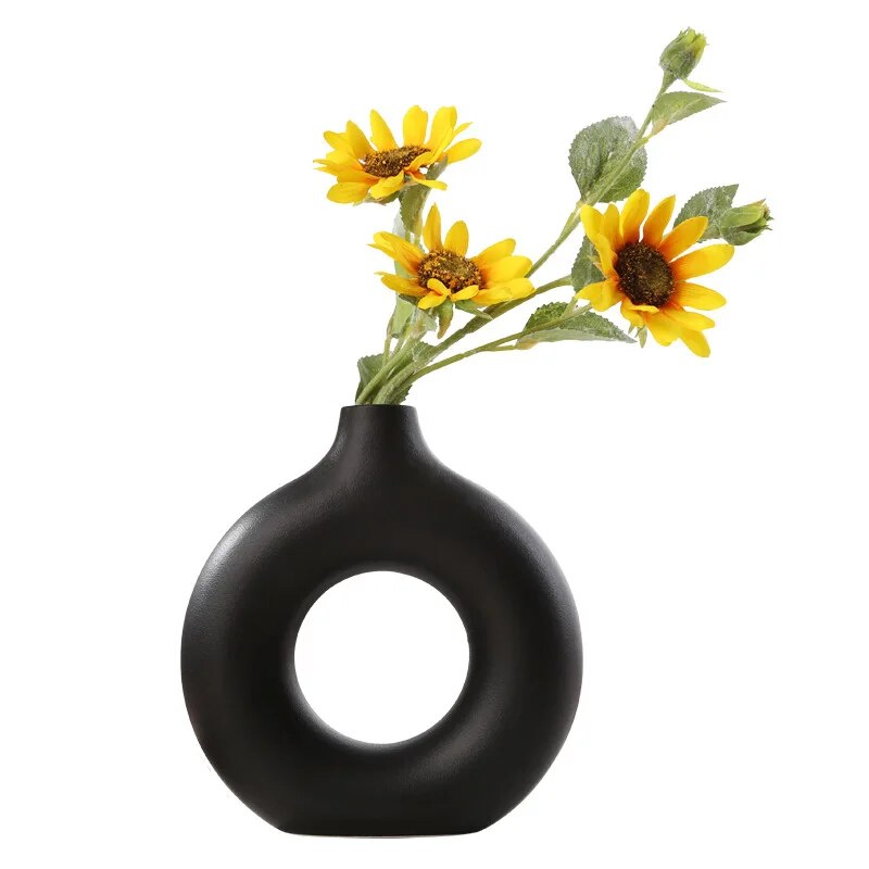 Keramische Ronde Bloemenvaas