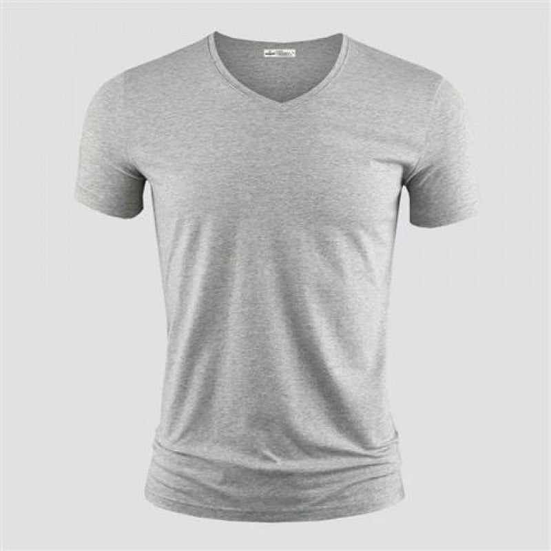 Heren Slim Fit V-hals T-shirt