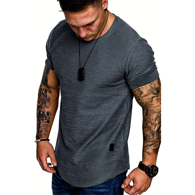 Heren Slim Fit Ademend T-shirt