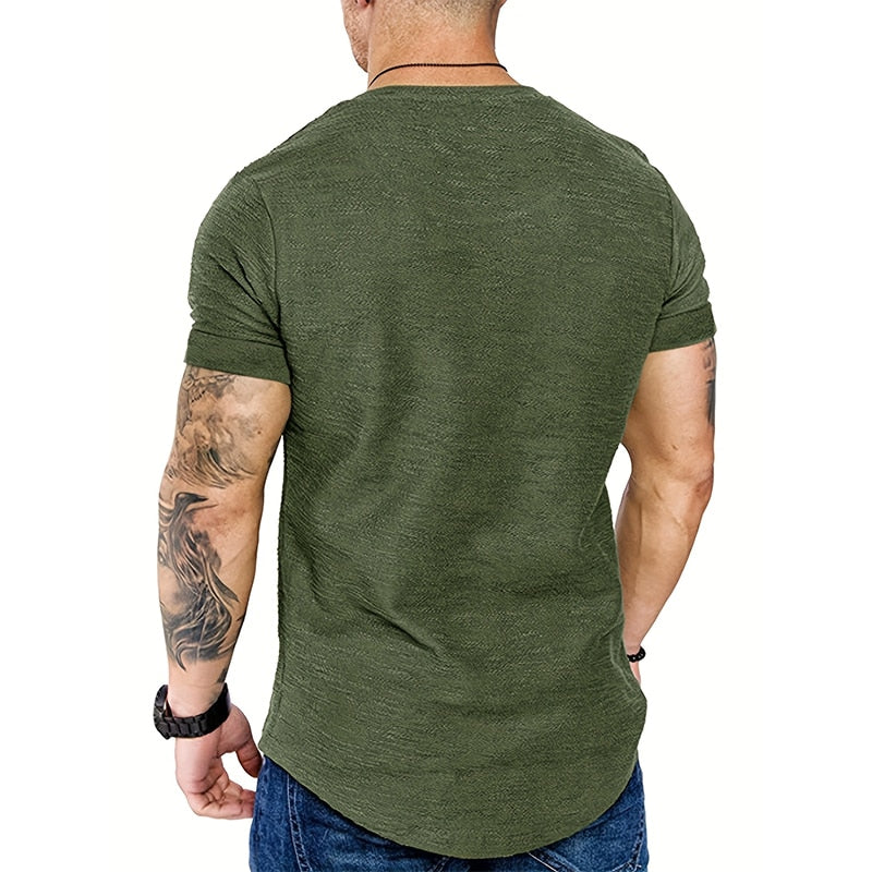 Heren Slim Fit Ademend T-shirt