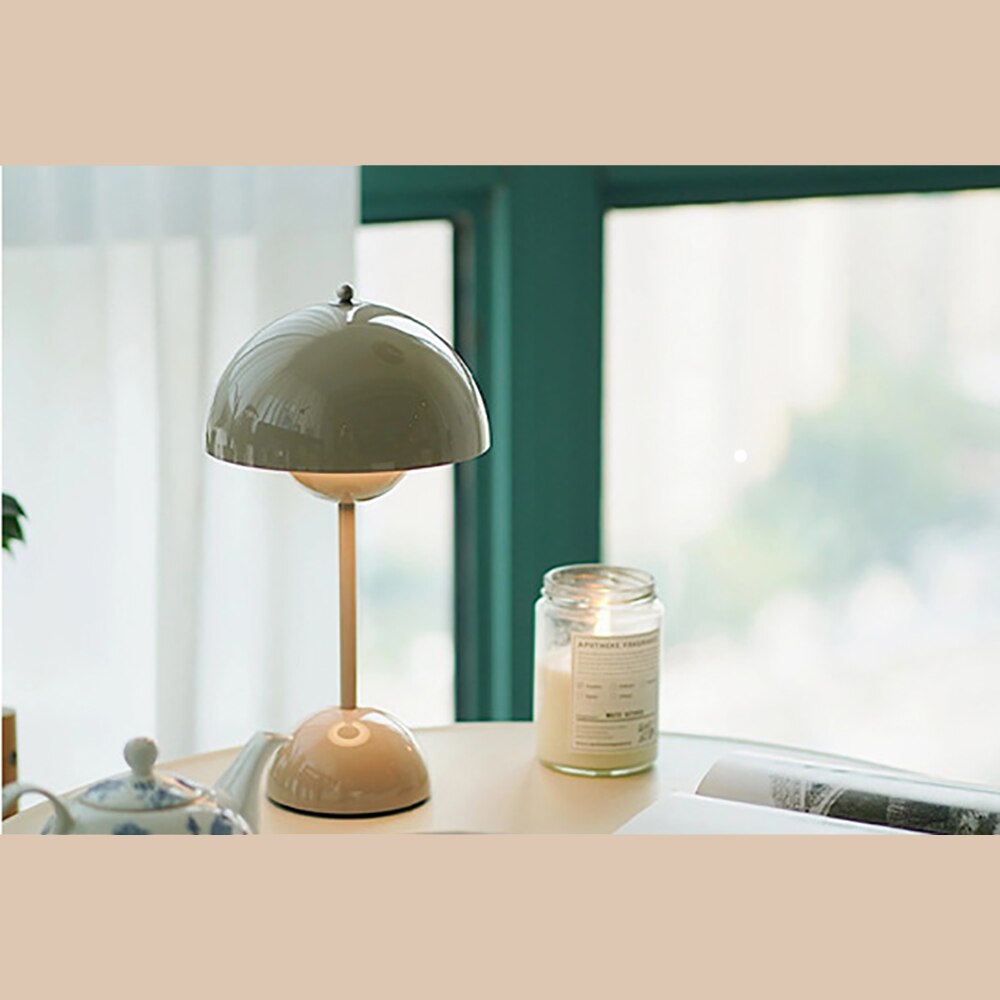 Oplaadbare Paddestoel Tafellamp