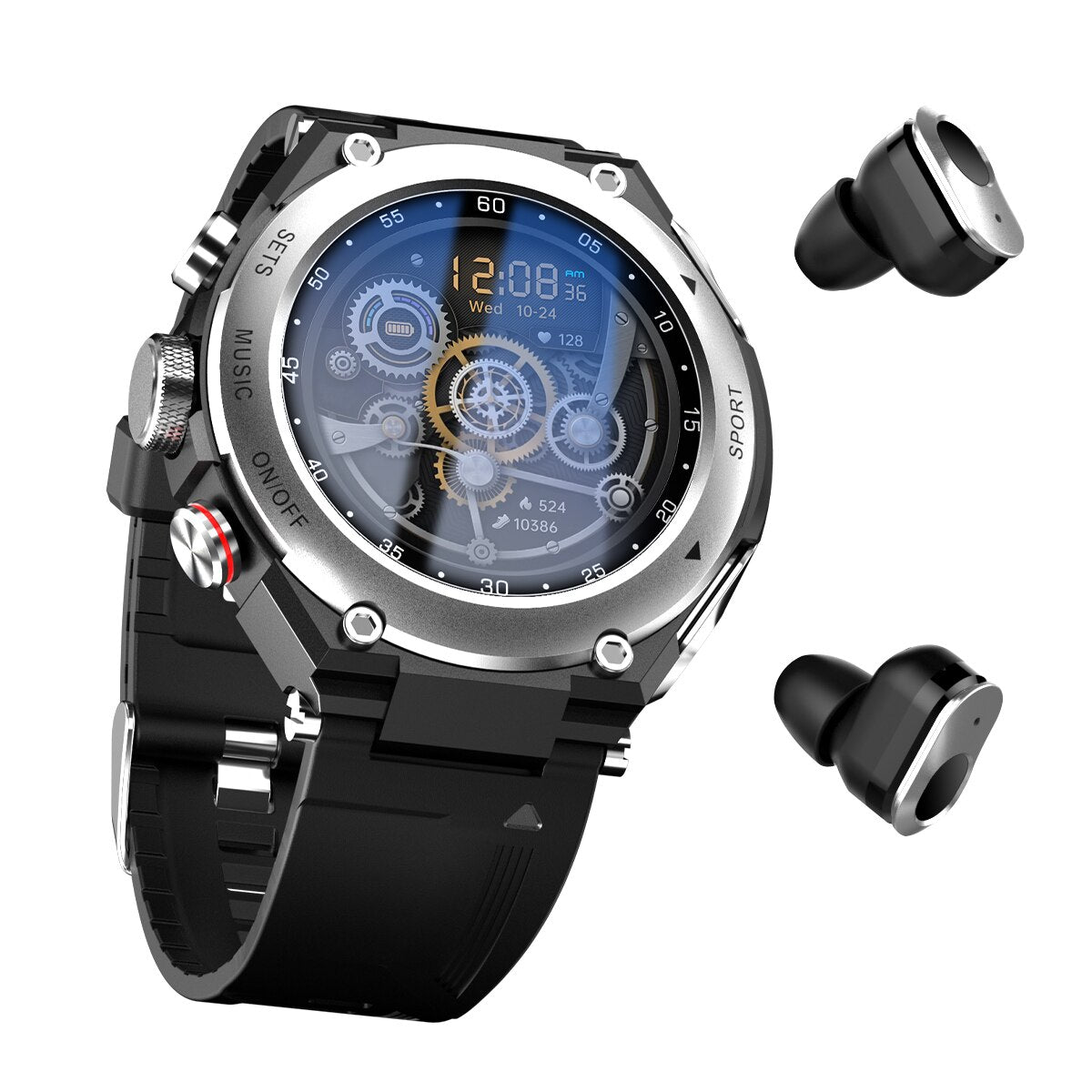 3-in-1 Fitness Track Smartwatch