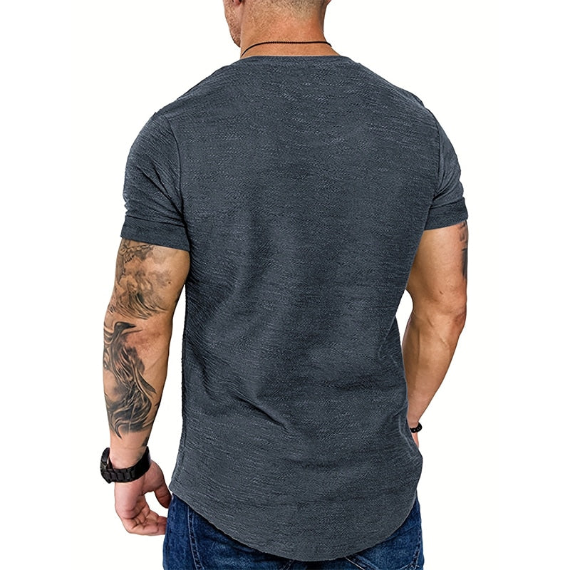 Heren Slim Fit Ademend T-shirt