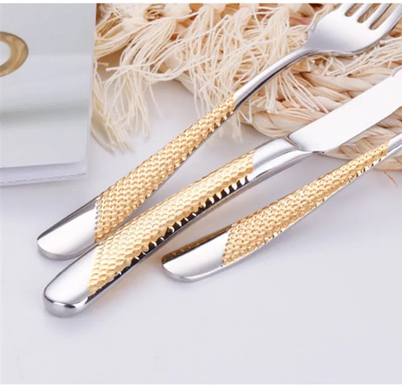 Modern Gouden Bestekset