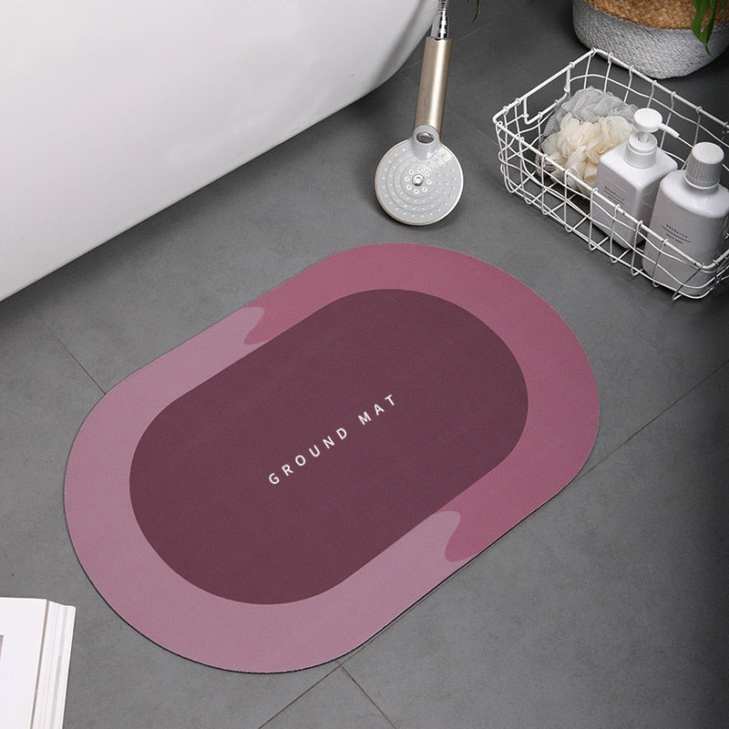 Sneldrogende antislip badkamermat