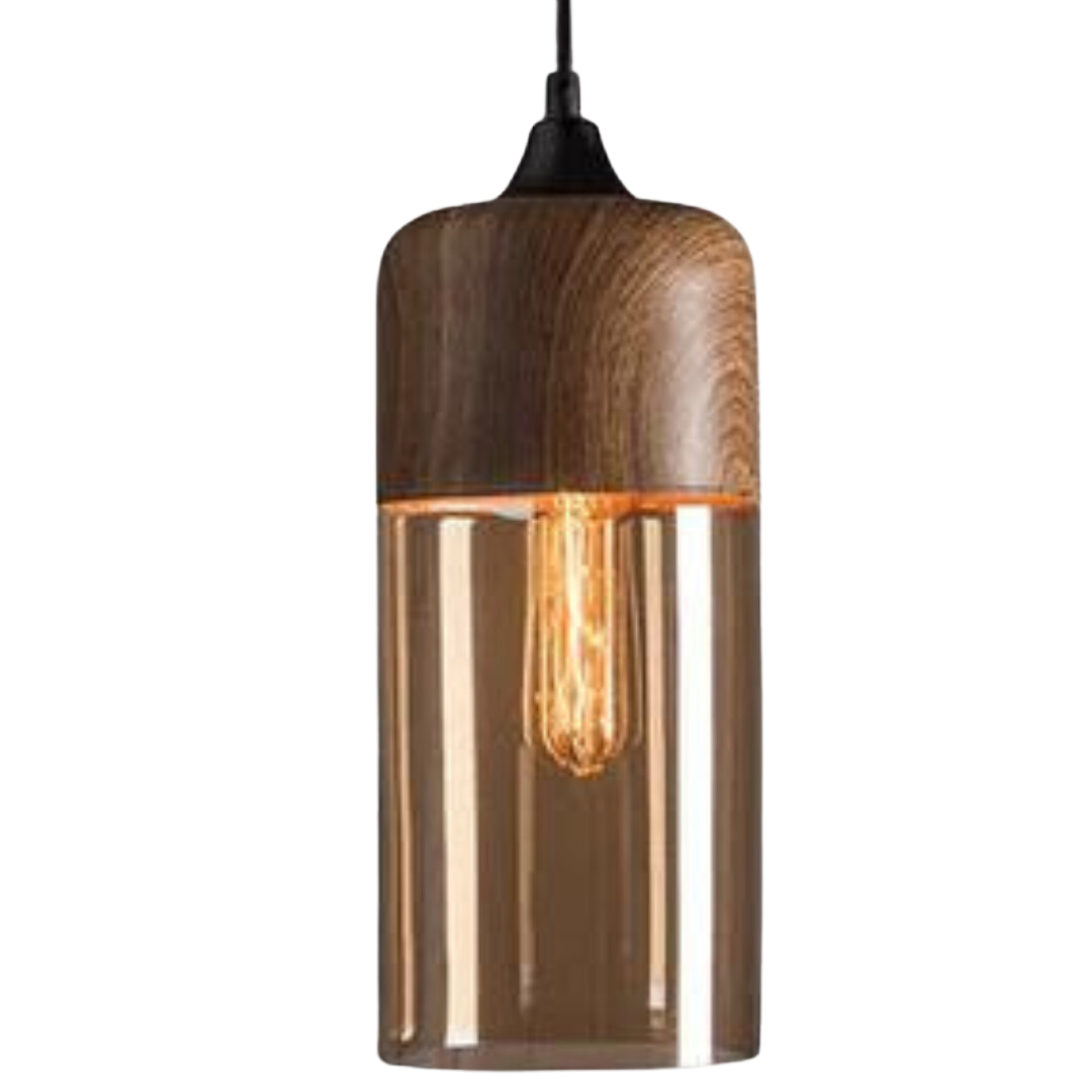 Scandinavische Plafondlamp NordLuna met Houten Accenten 3